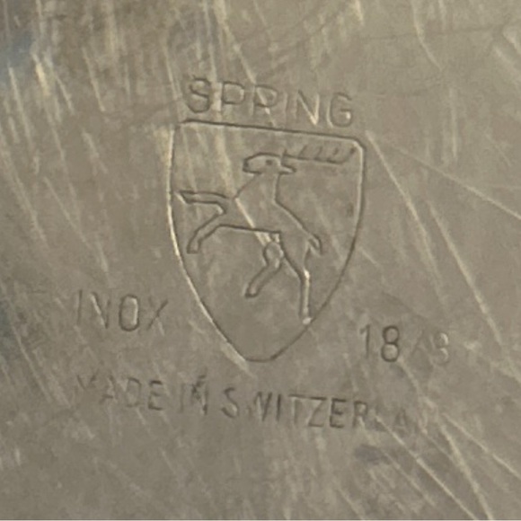 Vintage Spring Inox Swiss Fondue Pot - Mid-Century Modern Charm - Picture 4 of 10